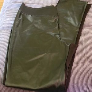 Alloy Pleather Front Leggings. XXXL 37inseam